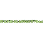 Pyrite Green Coated Beads