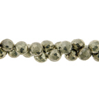 Pyrite Silver Coated Beads