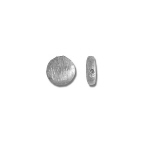 SS BRUSHED COIN BALI BEAD