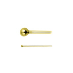 GOLD PLATED HEAD PIN W/BALL