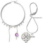 SILVER EARRING COMPONENTS
